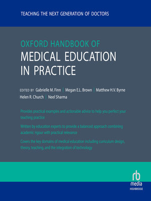 cover image of Oxford Handbook of Medical Education in Practice